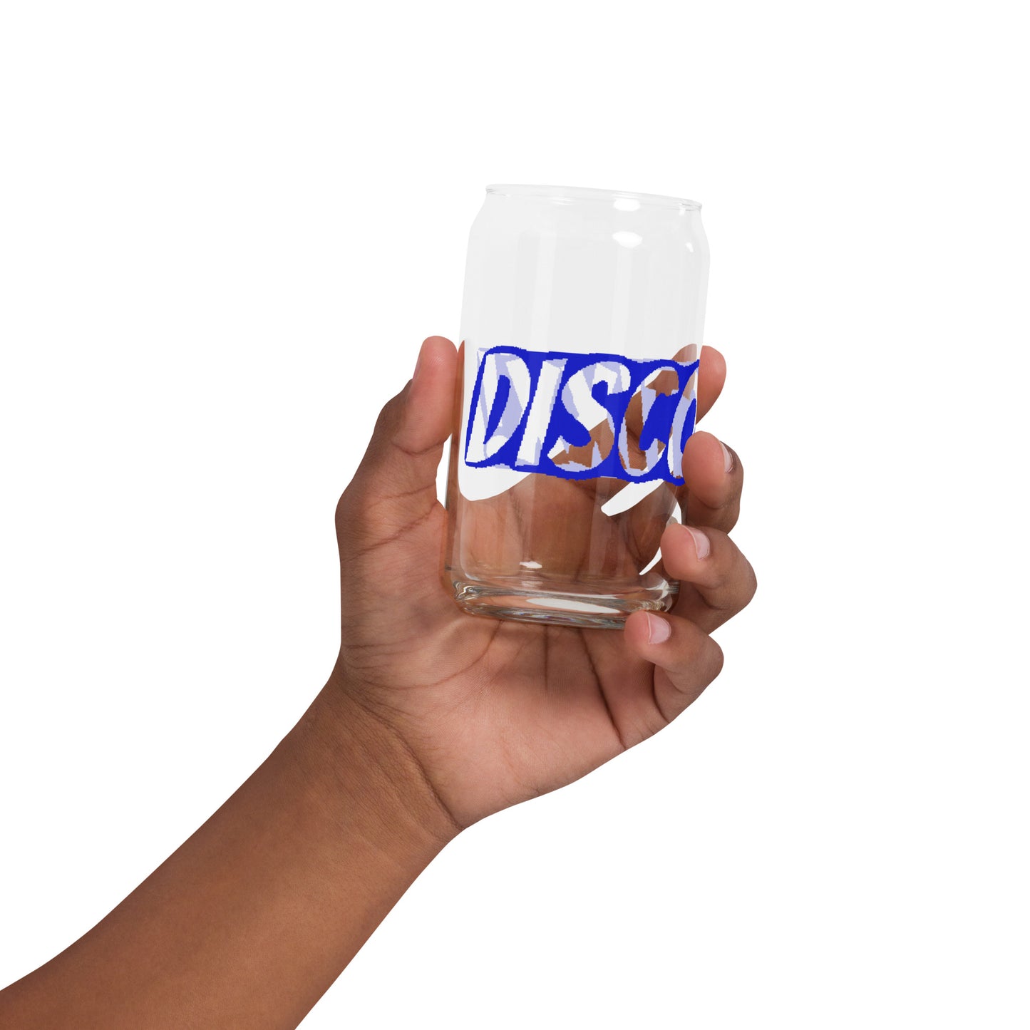 DISCOSTIXX Can-shaped glass (BLUE)