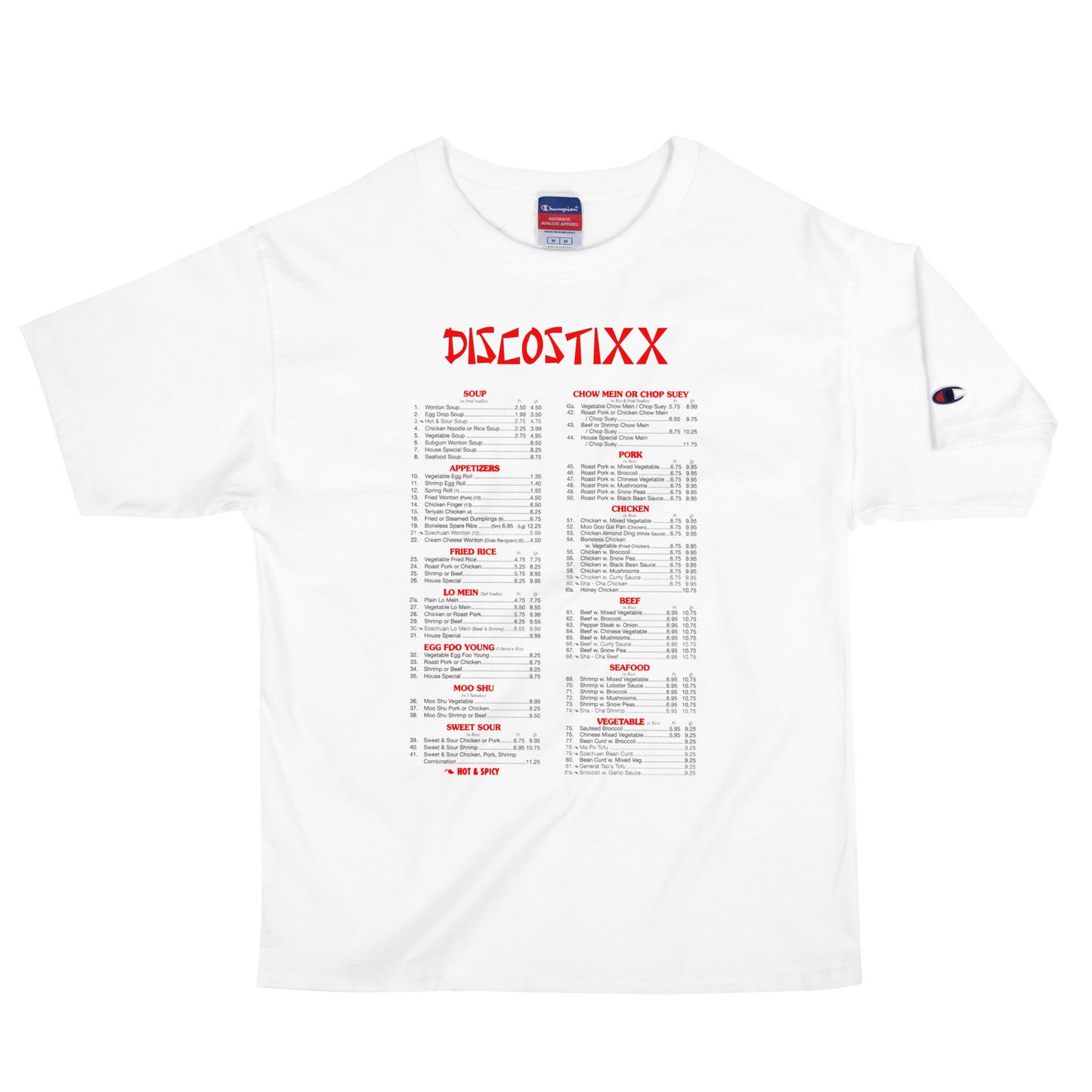 DISCOSTIXX Men's Champion T-Shirt (CHINESE)