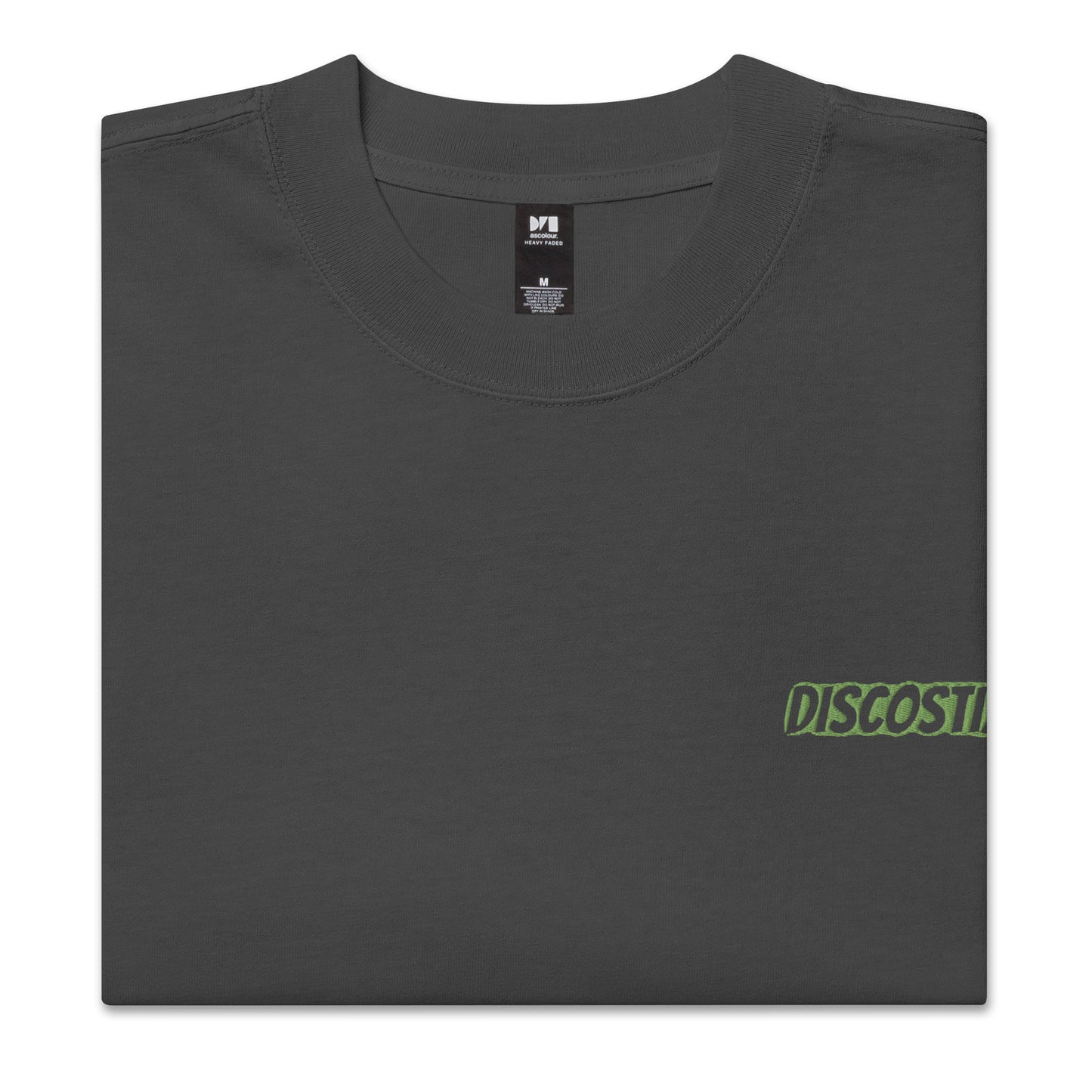 DISCOSTIXX Oversized faded t-shirt (LIME GREEN)