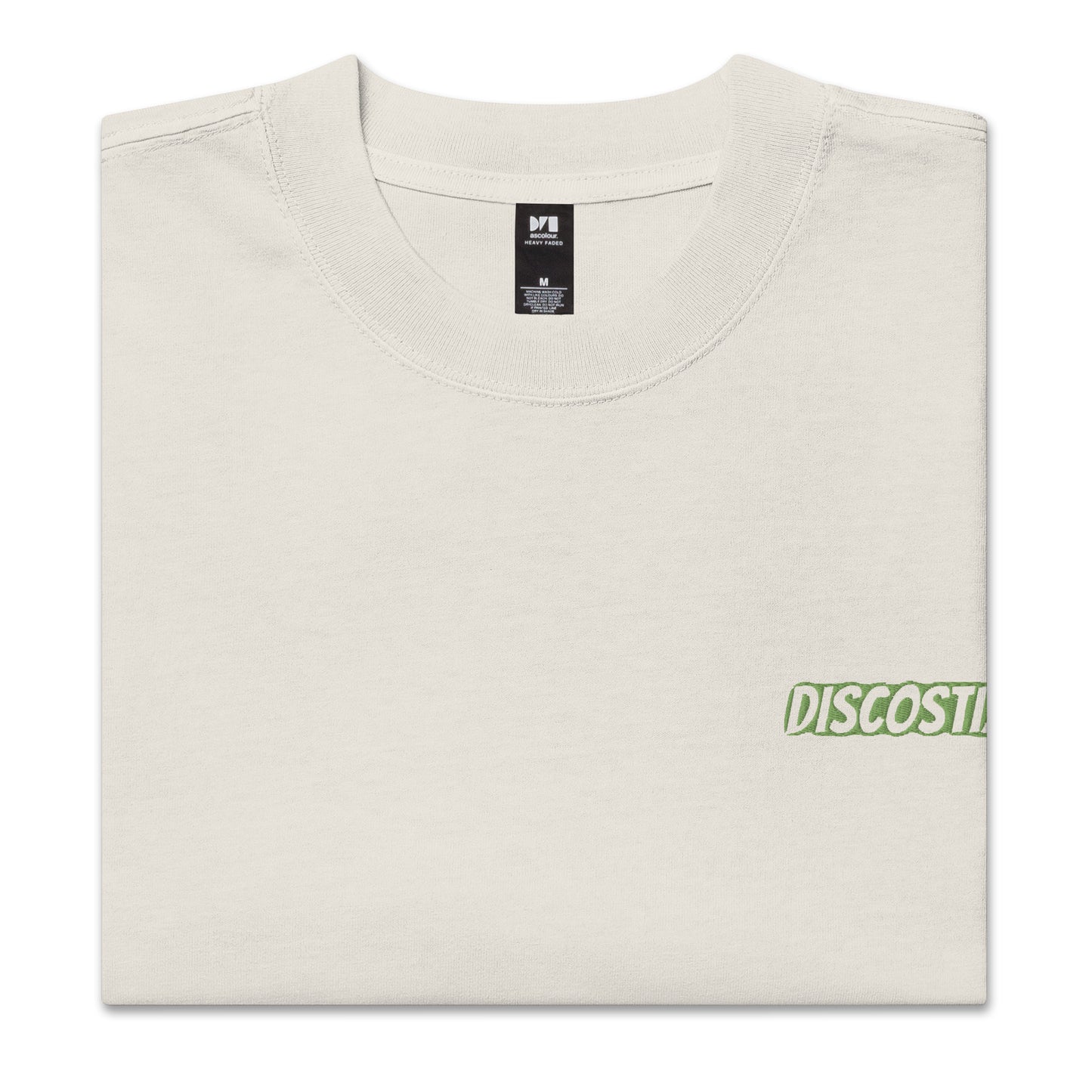 DISCOSTIXX Oversized faded t-shirt (LIME GREEN)