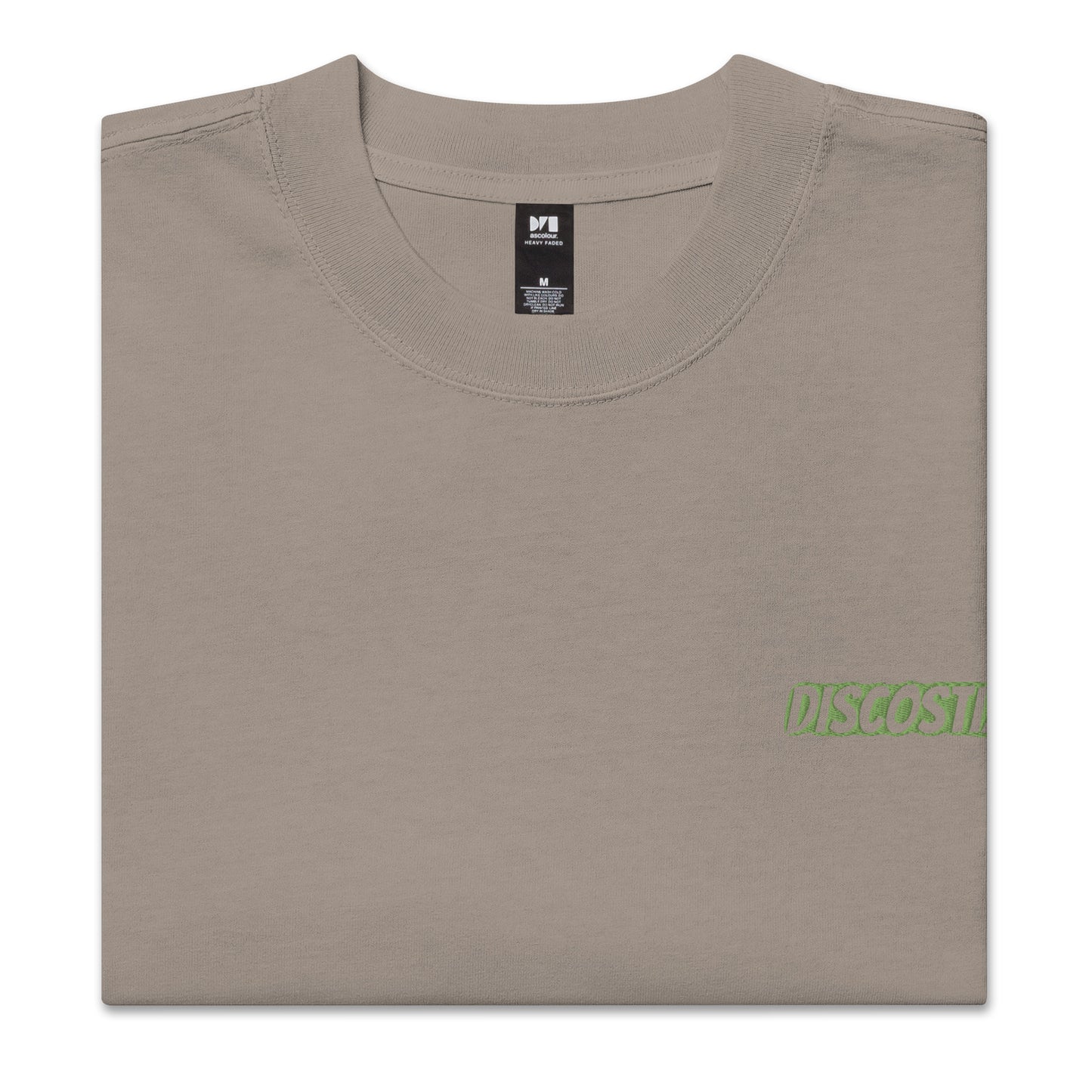 DISCOSTIXX Oversized faded t-shirt (LIME GREEN)