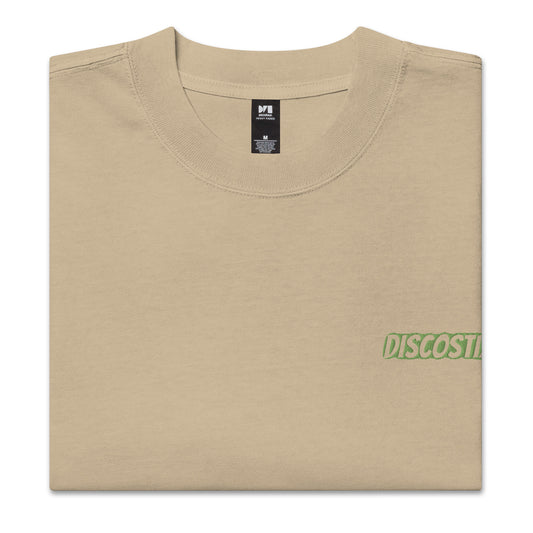 DISCOSTIXX Oversized faded t-shirt (LIME GREEN)