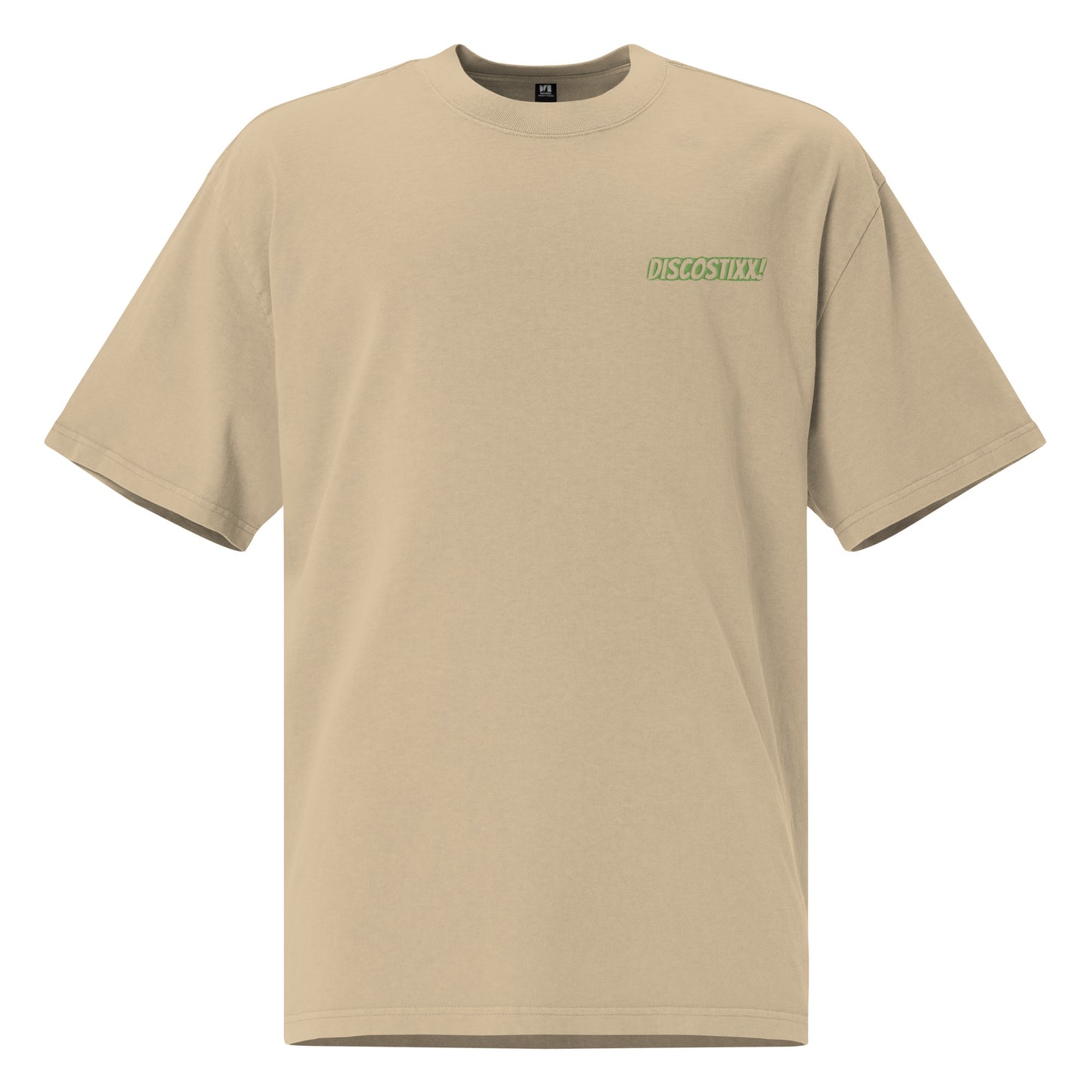 DISCOSTIXX Oversized faded t-shirt (LIME GREEN)